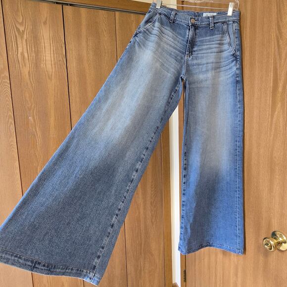 AG Adriano Goldschmied Stella Low Slung Palazzo Wide Leg jeans - Picture 4 of 14